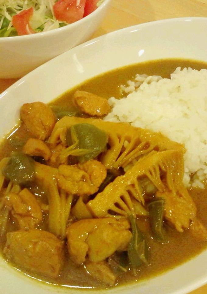 簡単！時短！鶏肉とたけのこのタイ風カレー-レシピのメイン写真