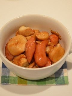 エリンギとウィンナーのバターポン酢炒め☆-レシピのメイン写真