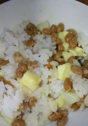 混ぜ②チーズ納豆ご飯-レシピのメイン写真