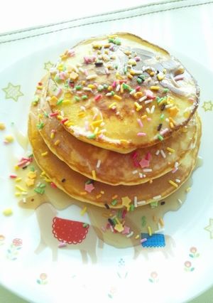 【お子様スマイル】カルピス×ホットケーキ-レシピのメイン写真