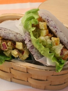 赤しそライスのかき揚げバーガー-レシピのメイン写真