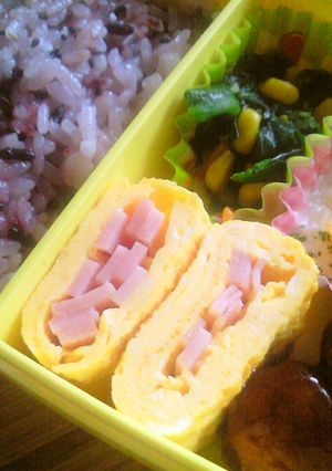 ハム卵焼き-レシピのメイン写真