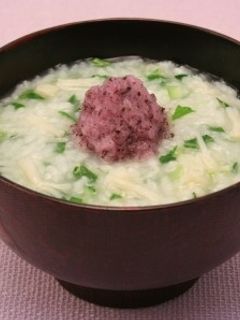 赤しそみぞれ粥-レシピのメイン写真