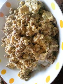 焼き肉のタレで簡単そぼろ丼-レシピのメイン写真