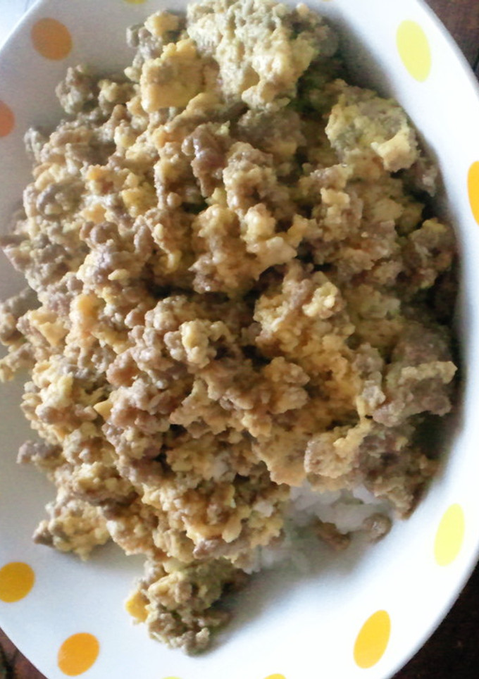 焼き肉のタレで簡単そぼろ丼-レシピのメイン写真
