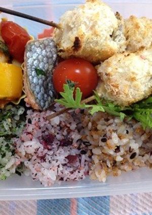 魚ニソと茄子の串カツ-レシピのメイン写真