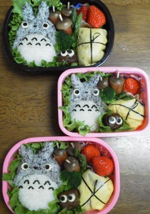 キャラ弁 ★トトロの森 弁当★-レシピのメイン写真