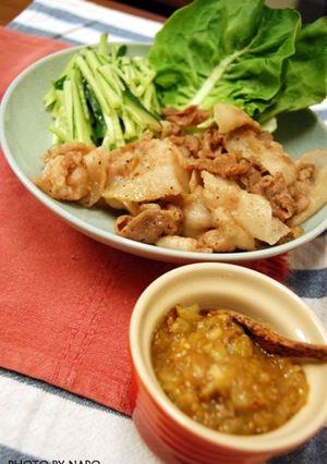 麦味噌で、味噌だれ手巻き-レシピのメイン写真