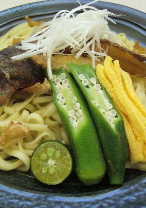 グルクンのから揚げのせ冷し沖縄そば-レシピのメイン写真