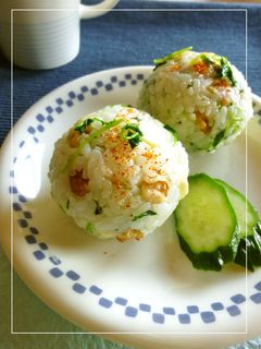 豆苗×胡桃×チーズのおにぎり-レシピのメイン写真