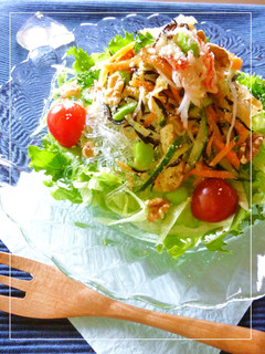 食感たのしい♡ カレー風味プチ²麺サラダ-レシピのメイン写真