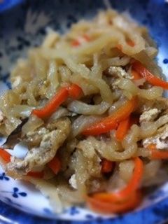 栄養満点!切り干し大根の煮物-レシピのメイン写真