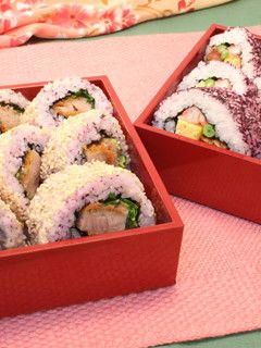 とんかつ巻き寿司と彩り巻き寿司-レシピのメイン写真