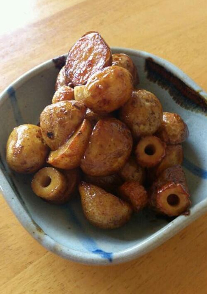 テリテリ♪新じゃがとちくわの揚げ煮-レシピのメイン写真