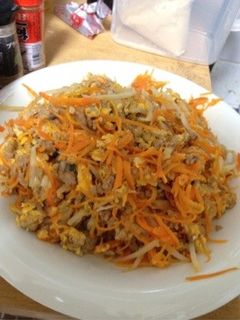 人参と挽き肉の炒め物-レシピのメイン写真