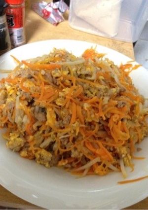 人参と挽き肉の炒め物-レシピのメイン写真