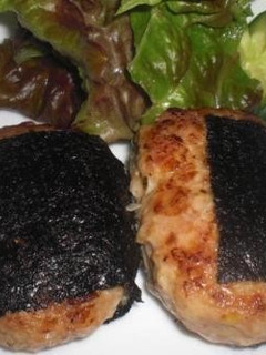 鶏つくねバーグの磯辺焼き-レシピのメイン写真