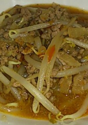 ひき肉たっぷり！麻婆もやし-レシピのメイン写真