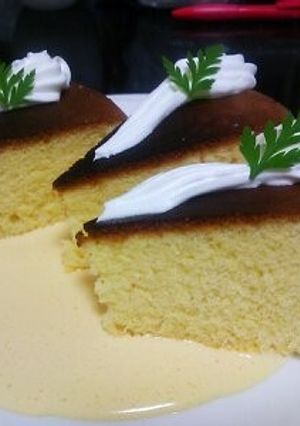 無水鍋でつくるスポンジケーキ-レシピのメイン写真