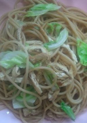 油揚げとキャベツのパスタ-レシピのメイン写真