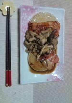 新タマステーキ、キノコソース-レシピのメイン写真