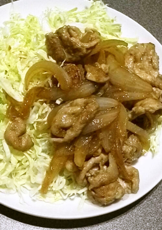 簡単過ぎ！豚と玉ねぎのしょうが焼き-レシピのメイン写真