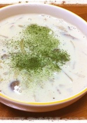 お腹すっきり☆ごぼうときのこの豆乳スープ-レシピのメイン写真