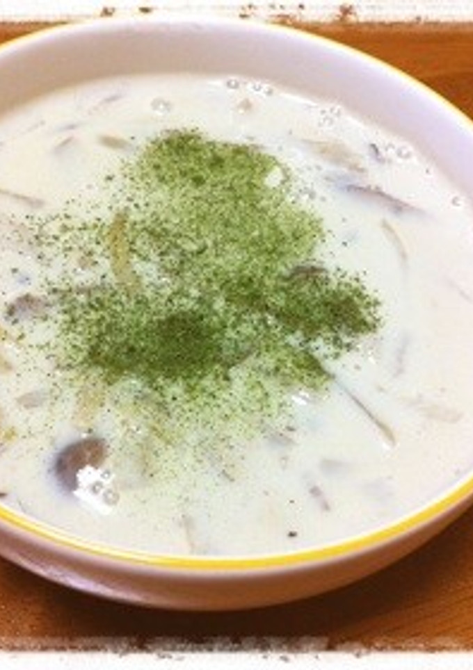 お腹すっきり☆ごぼうときのこの豆乳スープ-レシピのメイン写真