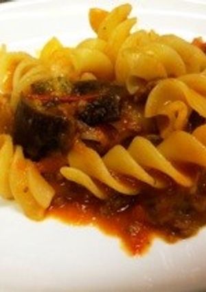 茄子とトマトの簡単パスタ-レシピのメイン写真