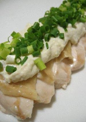 蒸し鶏の豆腐ソース添え-レシピのメイン写真