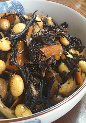 我が家のひじきの煮物だワン-レシピのメイン写真