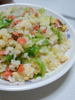鮭とレタスのチャーハン(^^)-レシピのメイン写真