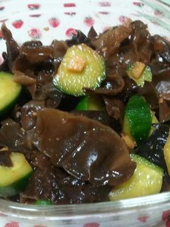 キクラゲとキュウリの中華風和え物-レシピのメイン写真