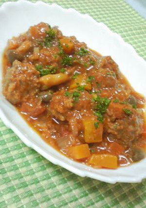 肉団子の野菜たっぷりトマト煮込み-レシピのメイン写真