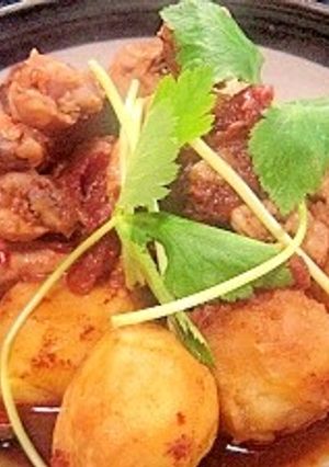 簡単炊飯器☆鶏手羽元の中華トマトビール煮-レシピのメイン写真