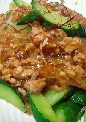 マロニープチプチ海藻麺と胡瓜の中華炒め-レシピのメイン写真