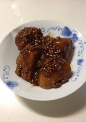 角煮の煮汁で ひき肉とじゃがいも煮-レシピのメイン写真