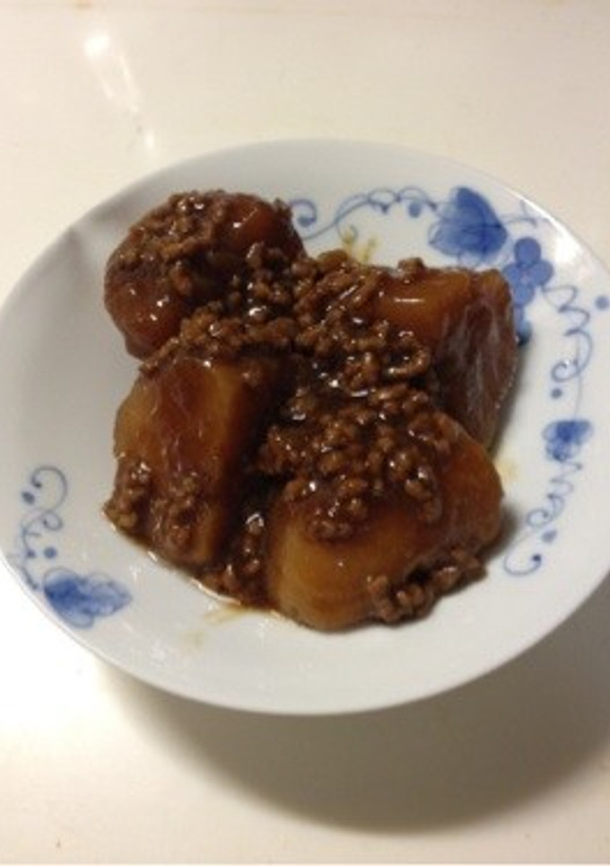 角煮の煮汁で ひき肉とじゃがいも煮-レシピのメイン写真