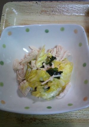 キャベツと鶏胸肉の韓国風和え物-レシピのメイン写真