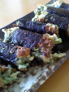 お弁当にも♪春菊の海苔巻き焼き-レシピのメイン写真