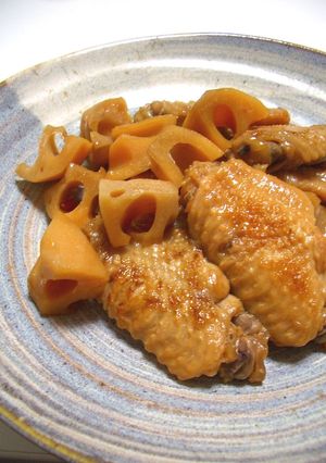 ピクルス液再利用*鶏と蓮根のさっぱり煮-レシピのメイン写真
