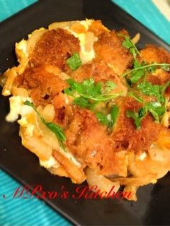 余りカツやお惣菜で♪煮カツ卵とじ☆-レシピのメイン写真