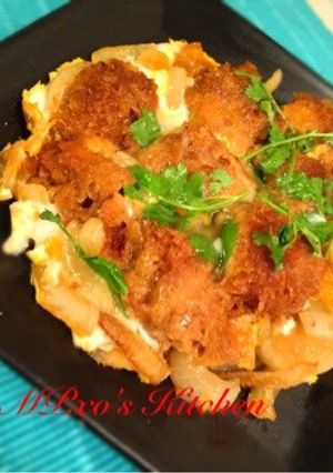 余りカツやお惣菜で♪煮カツ卵とじ☆-レシピのメイン写真