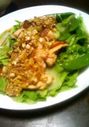 プレ農家めし◆レタスと蒸し鶏肉のネギだれ-レシピのメイン写真