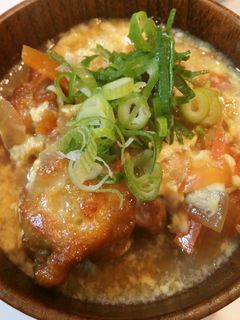 半熟卵とろとろ唐揚げ丼-レシピのメイン写真