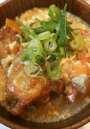 半熟卵とろとろ唐揚げ丼-レシピのメイン写真