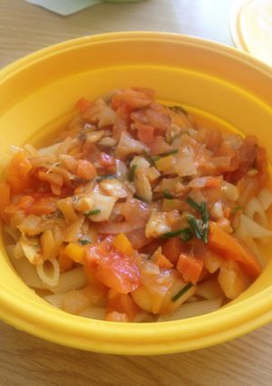 タラの野菜たっぷりパスタ。-レシピのメイン写真