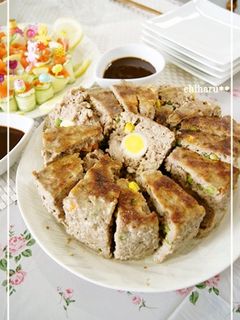 おもてなし♪シフォン型DEミートローフ-レシピのメイン写真