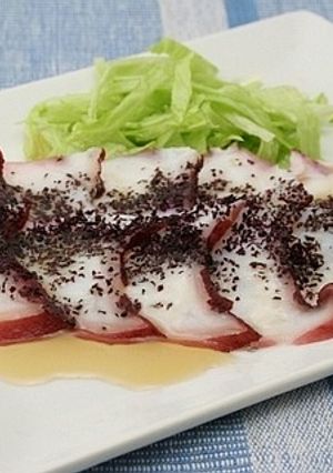 たこのカルパッチョ風　赤しそ仕立て-レシピのメイン写真