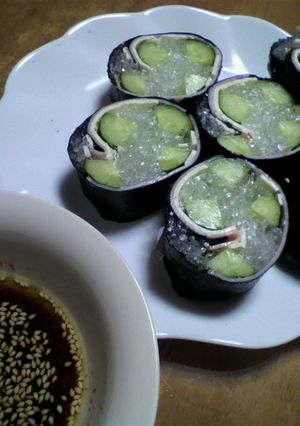 海藻麺の巻きサラダ-レシピのメイン写真